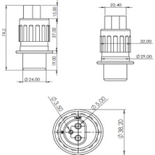 Allestock Römork Fişi Terminalli - 3 Pin