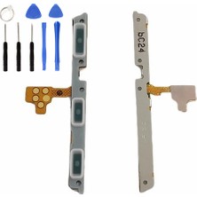 Telefon Kulübesi Samsung A52 A525 Uyumlu Power Volume Flex Tamir Seti Hediye !!!