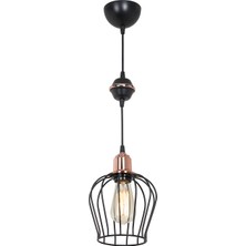 Modelight Siyah Bakır Küre Lena Sarkıt Salon Yemek Odası Oturma Odası Antre Mutfak Çocuk Odası Yatak Odası