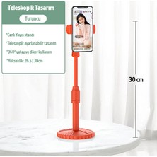 Vendas Portatif 360 ° Yükseklik Ayarlı Oynar Başlıklı Masaüstü Cep Telefonu Tutucu Stand