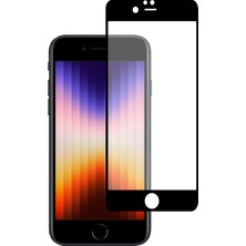 Caseart Apple iPhone Se 3 2022 Tam Kaplayan Temperli Ekran Koruyucu Cam