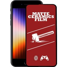 Caseart Apple iPhone Se 3 2022 Tam Kaplayan Mat Seramik Nano Esnek Ekran Koruyucu Cam