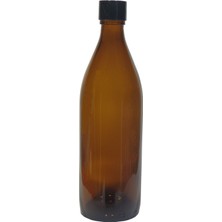 Paradise 500 ml Uzun Amber Kahverengi Cam Vazo