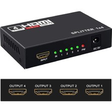 4 Port HDMI Çoğaltıcı HDMI Splitter 1 Giriş 4 Çıkış HDMI Çoklayıcı 4 Ekran Full Ultra Hd 1080P