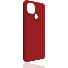 Aksefizz Realme C25 Kılıf Mat Renk Soft Lüks Silikon Kapak