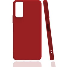 Aksefizz Vivo Y20S Kılıf Mat Renk Soft Lüks Silikon Kapak