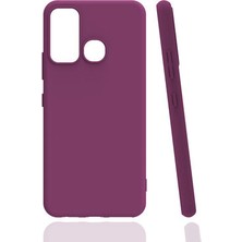 Aksefizz Infinix Hot 9 Kılıf Mat Renk Soft Lüks Silikon Kapak