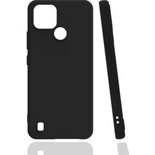 Aksefizz Realme C21 Kılıf Mat Renk Soft Lüks Silikon Kapak