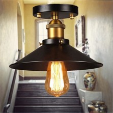 Riolight  Retro Tekli Mnetal Tavan Avizesi Şapka Çapı: 22CM