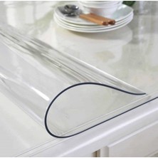 Polset Şeffaf Masa Örtüsü 70 cm x 140 cm 1.8mm Pvc Masa Örtüsü Koruyucu
