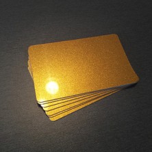Part Pvc Metalik Altın Yaldız Termal Kart 25 Adet