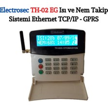 Electrosec TH-02EG 1 Kanal Isı ve Nem Takip Sistemi Ethernet Tcp / Ip - Gprs Alarm ve Otomasyon Sistemi + 1 Adet Isı Nem Probu +16V Adaptör