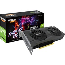 INNO3D RTX3050 Twin X2 Oc 8gb 128BIT Gddr6 -Lhr (N30502-08D6X-11902130)