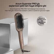 AR5082-T Superstar Pro Saç Düzleştirici Fırça - Toprak