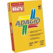 Rey Adagio A4 80 gr 500'LÜ Renkli Fotokopi Kağıdı 58-Sarı