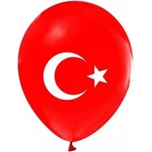 Party Marty Türk Bayraklı Balon 10 Adet