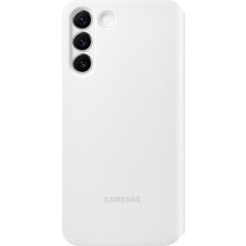 Galaxy S22 Plus Orijinal Smart Clear View Kılıf Beyaz