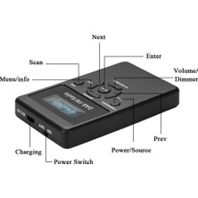 Sunfay Dab - / Fm Rds Radyo Cep Dijital Dab Radyo Alıcısı W / Şarj Edilebilir Pil (Yurt Dışından)