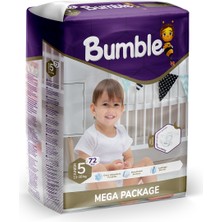 Bumble 5 Numara Maxi Bebek Bezi Mega Paket (11-18) kg 72'li