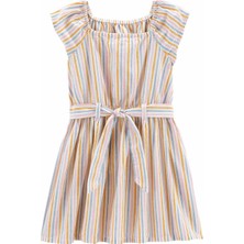 Oshkosh Kız Çocuk Çizgi Desenli Elbise