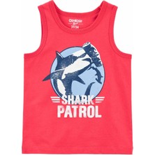 Oshkosh Küçük Erkek Çocuk Atlet Kırmızı