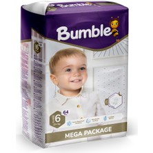 Bumble 6 Numara Maxi Bebek Bezi Mega Paket (15+) kg 64'lü