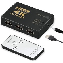 3 Port HDMI Switch Kumandalı HDMI Seçici 3 Giriş 1 Çıkış HDMI Çoğaltıcı HD1080P