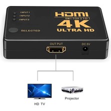 3 Port HDMI Switch Kumandalı HDMI Seçici 3 Giriş 1 Çıkış HDMI Çoğaltıcı HD1080P