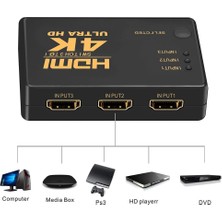 3 Port HDMI Switch Kumandalı HDMI Seçici 3 Giriş 1 Çıkış HDMI Çoğaltıcı HD1080P