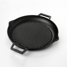 Lava Yuvarlak Grill Tava Çap 26 Metal Kulplu