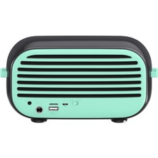 New Rixing NR-3000M Taşınabilir Karaoke Kablosuz Bluetooth Hoparlör Yeşil (Yurt Dışından)