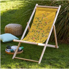 Adawall Adawall Sarı Bahçe Katlanabilir Şezlong