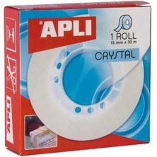 Aplı Crystal 15X33 Şeffaf 11035 Kristal Yapışkanlı Bant