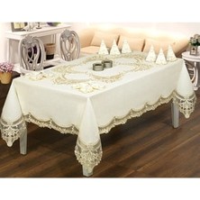 Moda Çeyiz Elfin Dantel Yemek Takımı - 25 Parça