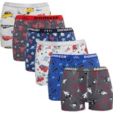 Bendehepsi 6lı Erkek Çocuk Renkli Desenli Boxer Külot Çocuk Baksır