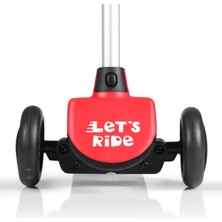 LC Let's Ride Scooter LED Işıklı – Kırmızı