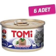Tomi 6 Adet - Tomi Kıyılmış Ton Balıklı Tahılsız Kedi Konservesi 85 gr
