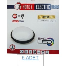 Horoz 5 Adet Horoz Artos 20 W Nemliyer Armatür Beyaz Kasa 6500K