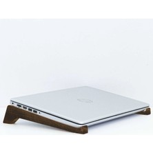 Bk Gift Taşınabilir Ahşap Ceviz Notebook Laptop Standı