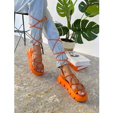 BeBeQ Jagger Turuncu Ipli Kadın Sandalet