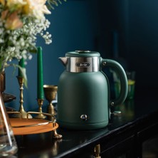 Briz BR1040 Retro Yeşil Su Isıtıcı Çelik Kettle