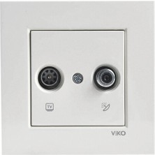 Viko Tv Sat Sonlu Priz Krem Karre 90960885