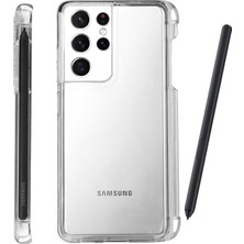 Pilanix Samsung Galaxy S21 Ultra Kılıf Kalem Koymalı Süper Silikon