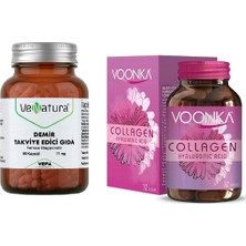Demir (17MG) Takviye Edici Gıda 90 Kapsül + Collagen,hyaluronic Acid 32 Tablet
