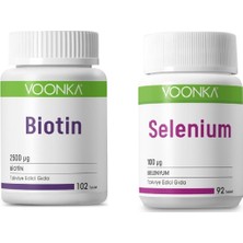 Biotin 2500 Mcg 102 Tablet + Selenyum 100 Mcg 92 Tablet