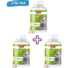 Bio Pet Active Vitalicat Kediler Için Multivitamin Tableti 150 Adet 75 gr 3'lü Set