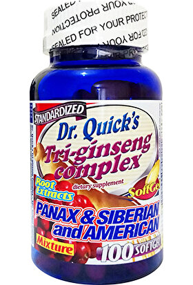 Dr. Quicks Dr.quicks Dr. Quick's Tri-Ginseng 100 Tablet
