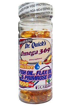 Dr. Quicks Dr. Quick's Omega 3-6-9 100 Softjel