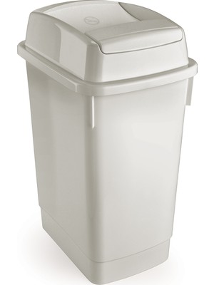 Melkan Home Banyo Çöp Kovası 27 Litre Çift Taraf Itme Kapaklı Çöp Kovası Atık Kutusu Cafe Otel Çöp Kovası
