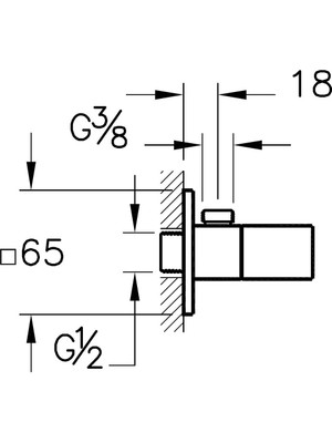 Artema Root Square A4523323 Ankastre El Duşu Çıkışı, Altın